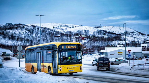 Arktika ob-havosida sof batareyali elektr avtobuslari uchun qiyinchiliklar