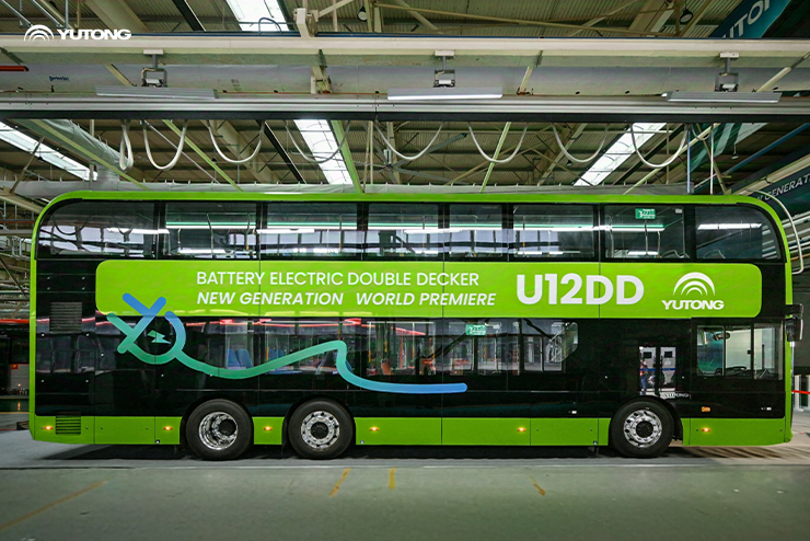 Yutongning yangi avlod U12DD batareyali elektr ikki qavatli avtobusi tomoshabinlarni hayratga soldi!