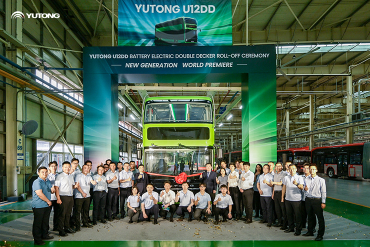 Yutongning yangi avlod U12DD batareyali elektr ikki qavatli avtobusi tomoshabinlarni hayratga soldi!