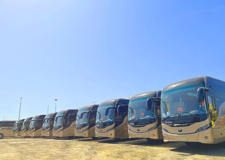 550 автобусов Yutong последовательно поставлены в Саудовскую Аравию 550 автобусов Yutong последовательно поставлены в Саудовскую Аравию