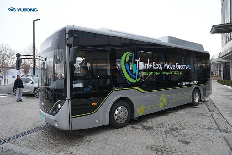 Yutong E9 to‘liq elektr shahar avtobusi O‘zbekistonda rasman taqdim etildi Shahar jamoat transportining yashil va past uglerodli rivojlanishiga ko‘maklashmoqda
