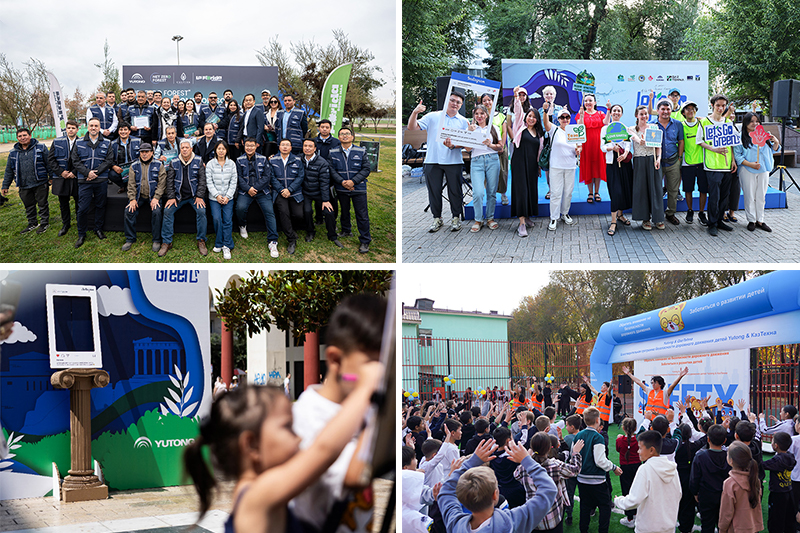 Yutong 2025-yilda “Net nol o‘rmoni” loyihasini ilgari surib, Xitoy, Chili, Buyuk Britaniya va Meksikada taxminan 47 000 ta daraxt ekdi hamda “Bir avtobus — bir daraxt” majburiyatini amalga oshirdi. Korporativ ijtimoiy mas’uliyat Gretsiyadagi “Yashil yo‘lni